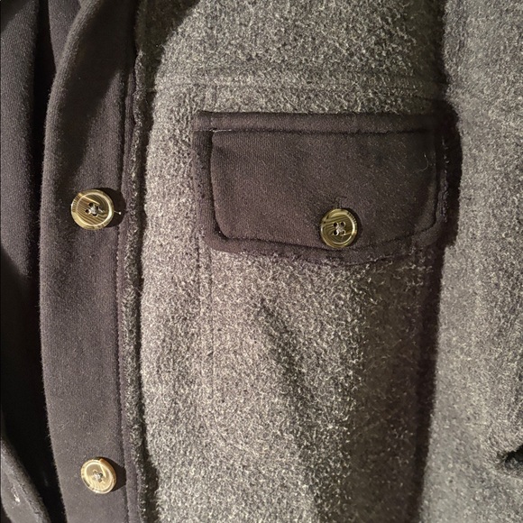 Free People Charcoal and Black “Ruby” Oversized Shirt Jacket Wmns Size XS - Picture 3 of 7